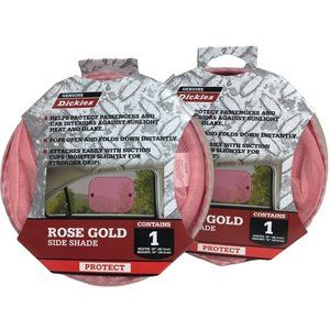 Genuine Dickies Side Window Sun Shade Car Passenger Protection Pink Rose Gold